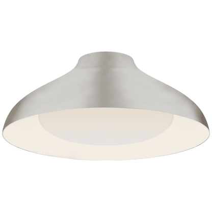 Visual Comfort Signature Agnes Flush Mount Burnished Silver Leaf