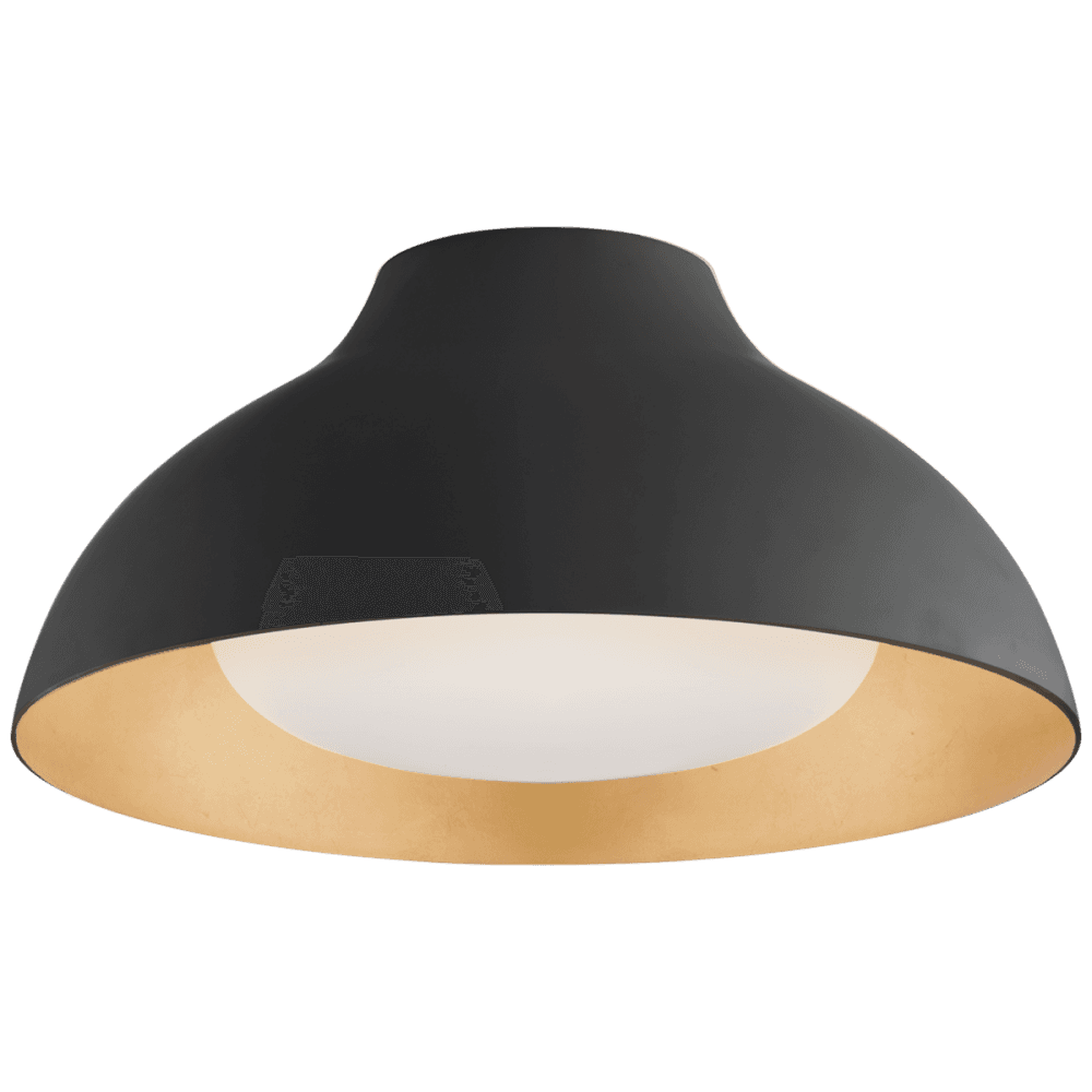 Visual Comfort Signature Agnes Flush Mount Matte Black
