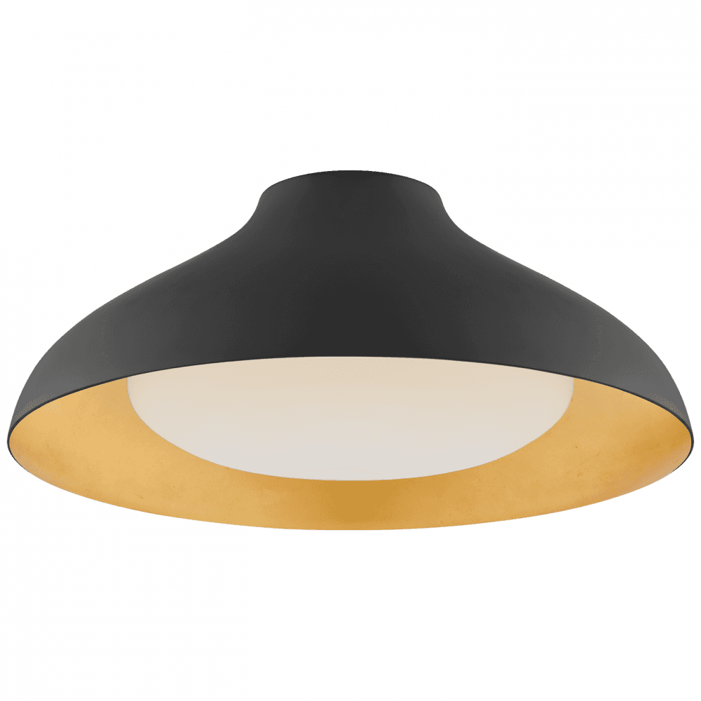 Visual Comfort Signature Agnes Flush Mount Matte Black