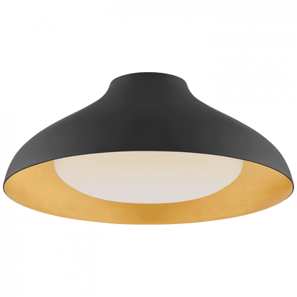 Visual Comfort Signature Agnes Flush Mount Matte Black
