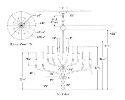 Chandeliers-Visual Comfort & Co. Signature Collection-CHC5503