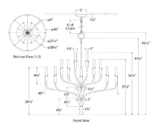 Chandeliers-Visual Comfort & Co. Signature Collection-CHC5503