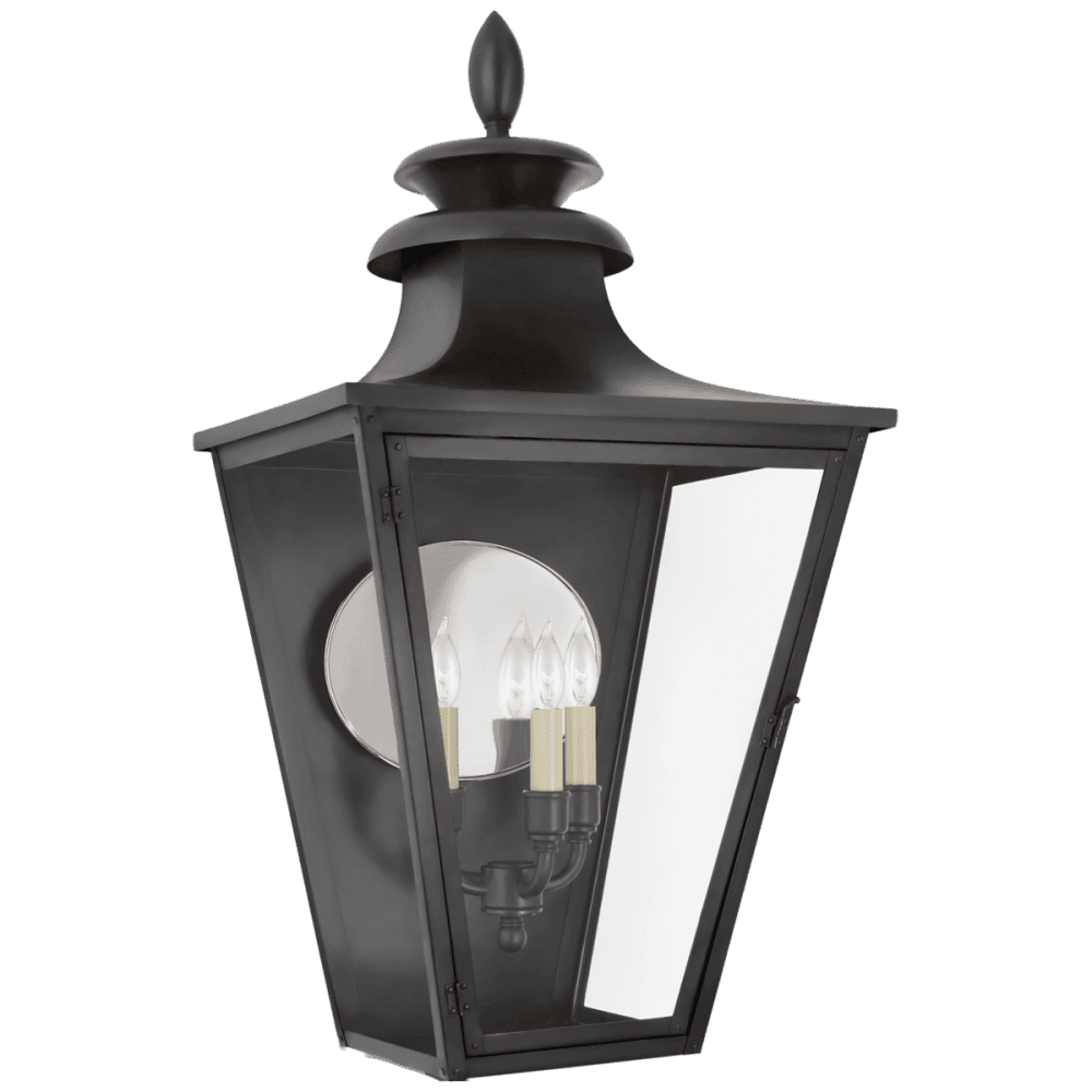 Visual Comfort Signature Albermarle 3/4 Outdoor Wall Lantern Blackened Copper