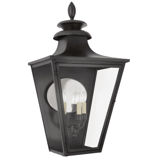 Visual Comfort Signature Albermarle 3/4 Outdoor Wall Lantern Blackened Copper