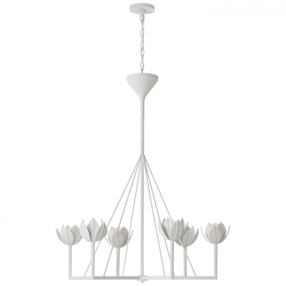 Visual Comfort Signature Alberto Large Single Tier Chandelier Antique-Burnished Brass