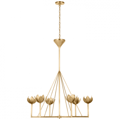 Visual Comfort Signature Alberto Chandelier Plaster White