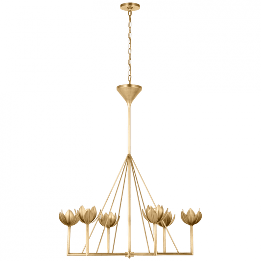 Visual Comfort Signature Alberto Chandelier Plaster White
