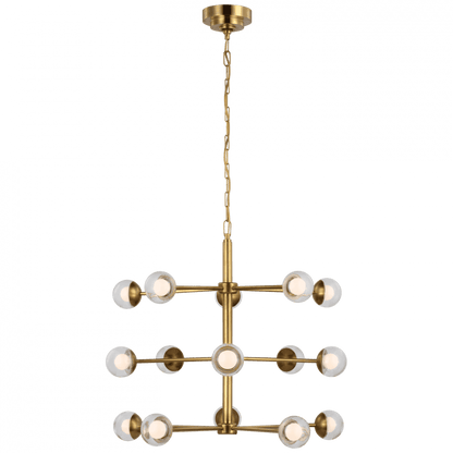Visual Comfort & Co. Signature Collection Alloway Small Barrel Chandelier - Soft Brass