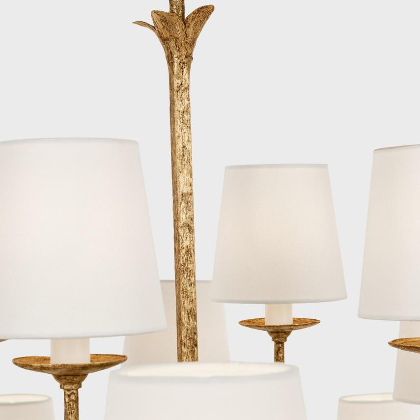 Visual Comfort & Co. Signature Collection Amalfi 50" Three-Tiered Chandelier, Visual Comfort & Co. Signature Collection CHC 5686MGO-L DDE98