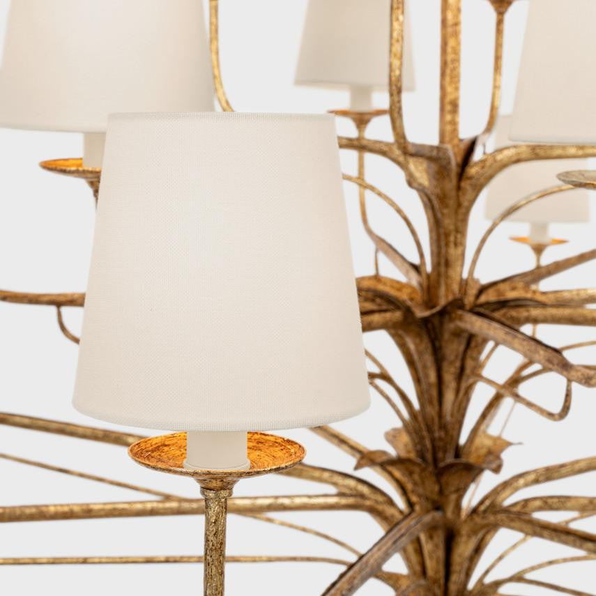 Visual Comfort & Co. Signature Collection Amalfi 50" Three-Tiered Chandelier, Visual Comfort & Co. Signature Collection CHC 5686MGO-L DDE98