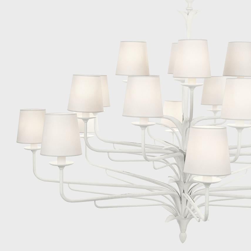 Visual Comfort & Co. Signature Collection Amalfi 50" Three-Tiered Chandelier, Visual Comfort & Co. Signature Collection CHC 5686PW-L DDE99