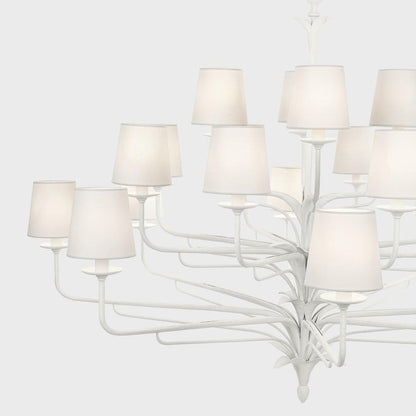 Visual Comfort & Co. Signature Collection Amalfi 50" Three-Tiered Chandelier, Visual Comfort & Co. Signature Collection CHC 5686PW-L DDE99