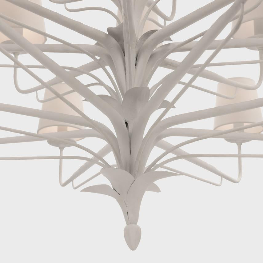 Visual Comfort & Co. Signature Collection Amalfi 50" Three-Tiered Chandelier, Visual Comfort & Co. Signature Collection CHC 5686PW-L DDE99