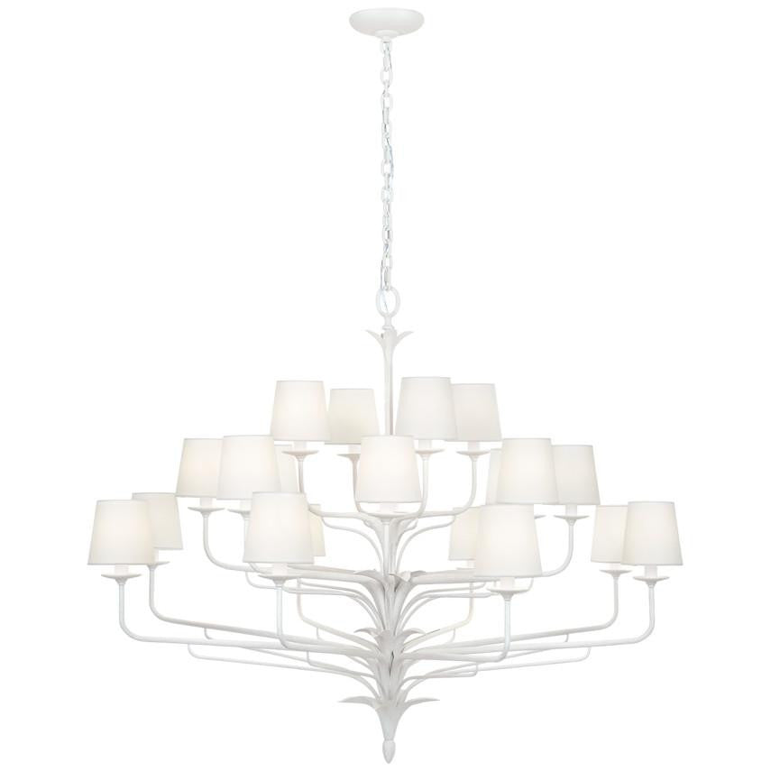 Visual Comfort & Co. Signature Collection Amalfi 50" Three-Tiered Chandelier, Visual Comfort & Co. Signature Collection CHC 5686PW-L DDE99