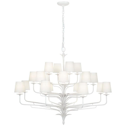 Visual Comfort & Co. Signature Collection Amalfi 50" Three-Tiered Chandelier, Visual Comfort & Co. Signature Collection CHC 5686PW-L DDE99