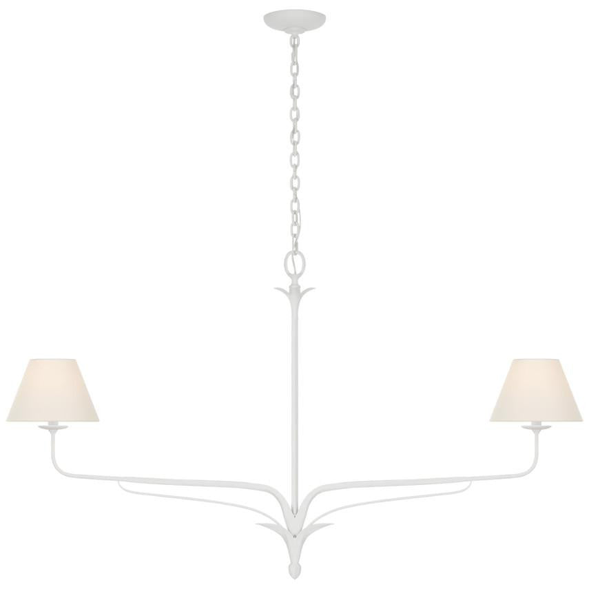 Visual Comfort & Co. Signature Collection Amalfi 57" Linear Chandelier, Visual Comfort & Co. Signature Collection CHC 5680PW-L N1Y4V