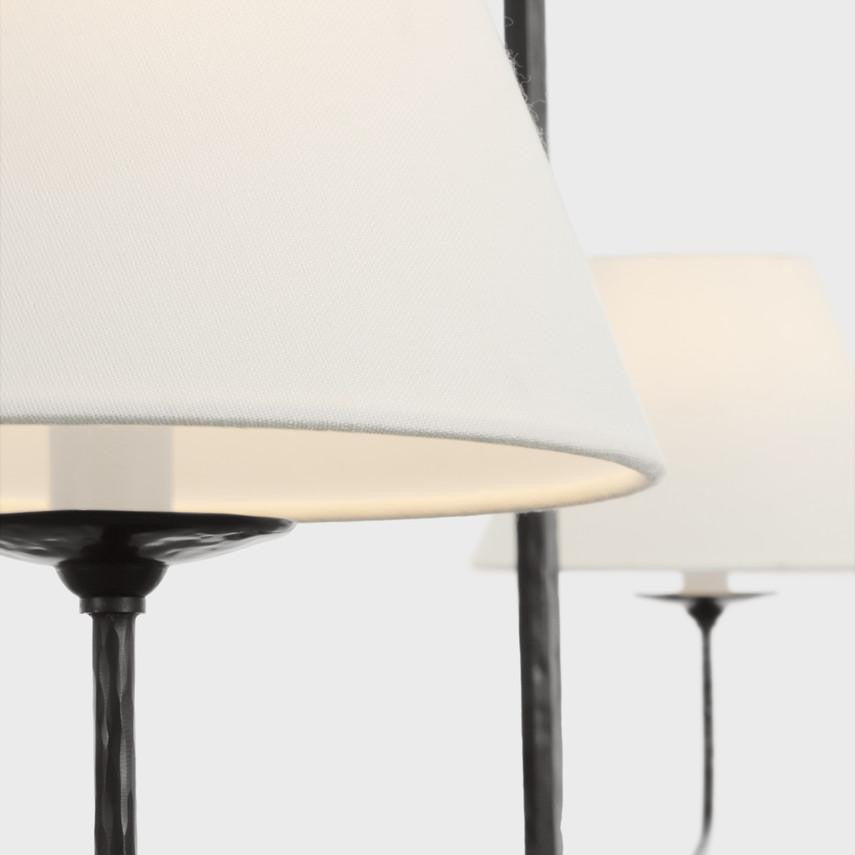 Visual Comfort & Co. Signature Collection Amalfi 57" Linear Chandelier, Visual Comfort & Co. Signature Collection CHC 5680WBK-L N1Y4T