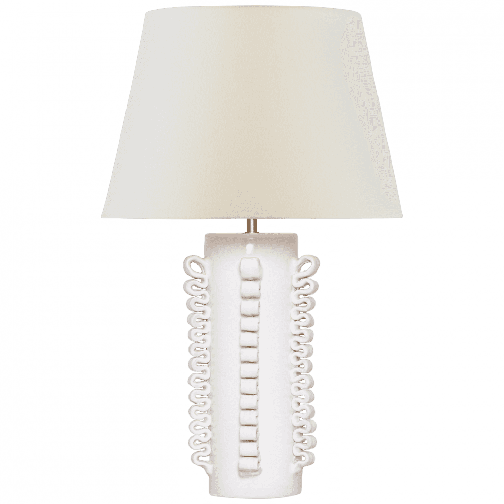 Visual Comfort Signature Amandine 25 Glossy White Crackle