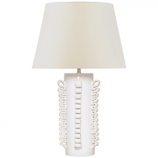 Visual Comfort Signature Amandine 25 Glossy White Crackle