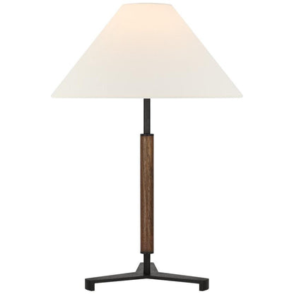 Visual Comfort Signature Amaya 20 Antique-Burnished Brass and Walnut