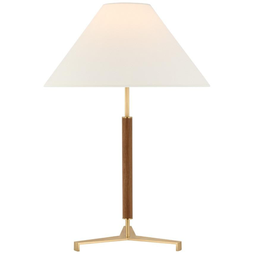 Visual Comfort Signature Amaya 28 Weathered Iron and Dark Walnut
