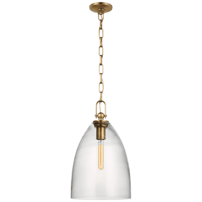 Visual Comfort Signature Andros Large Pendant Antique-Burnished Brass