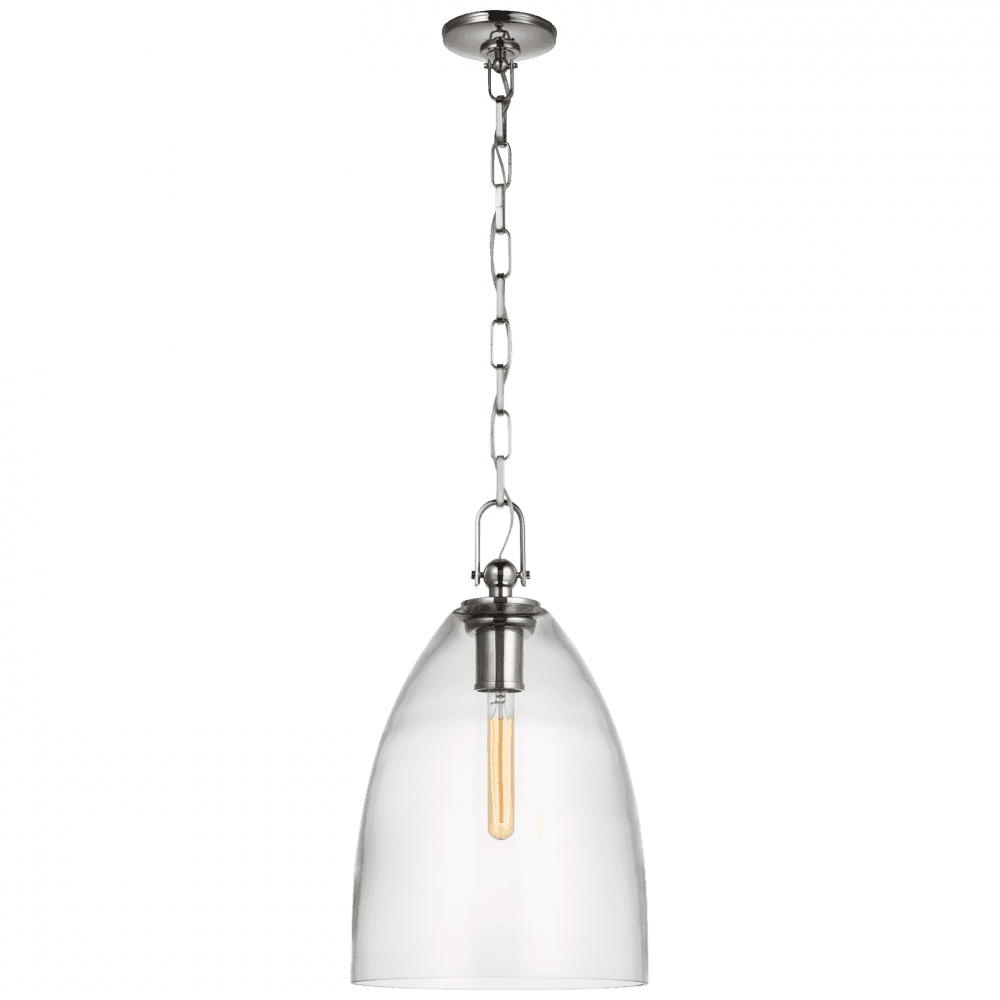 Visual Comfort Signature Andros Large Pendant Polished Nickel