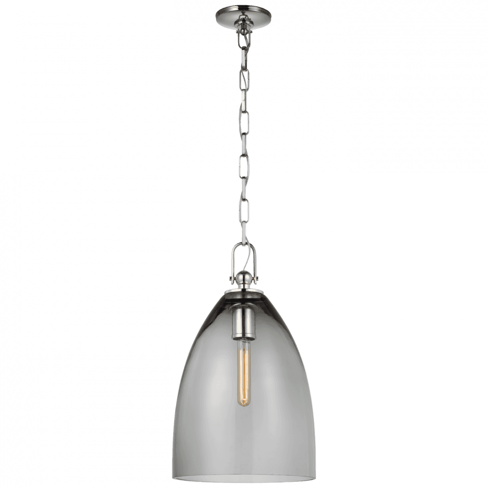 Visual Comfort Signature Andros Large Pendant Polished Nickel