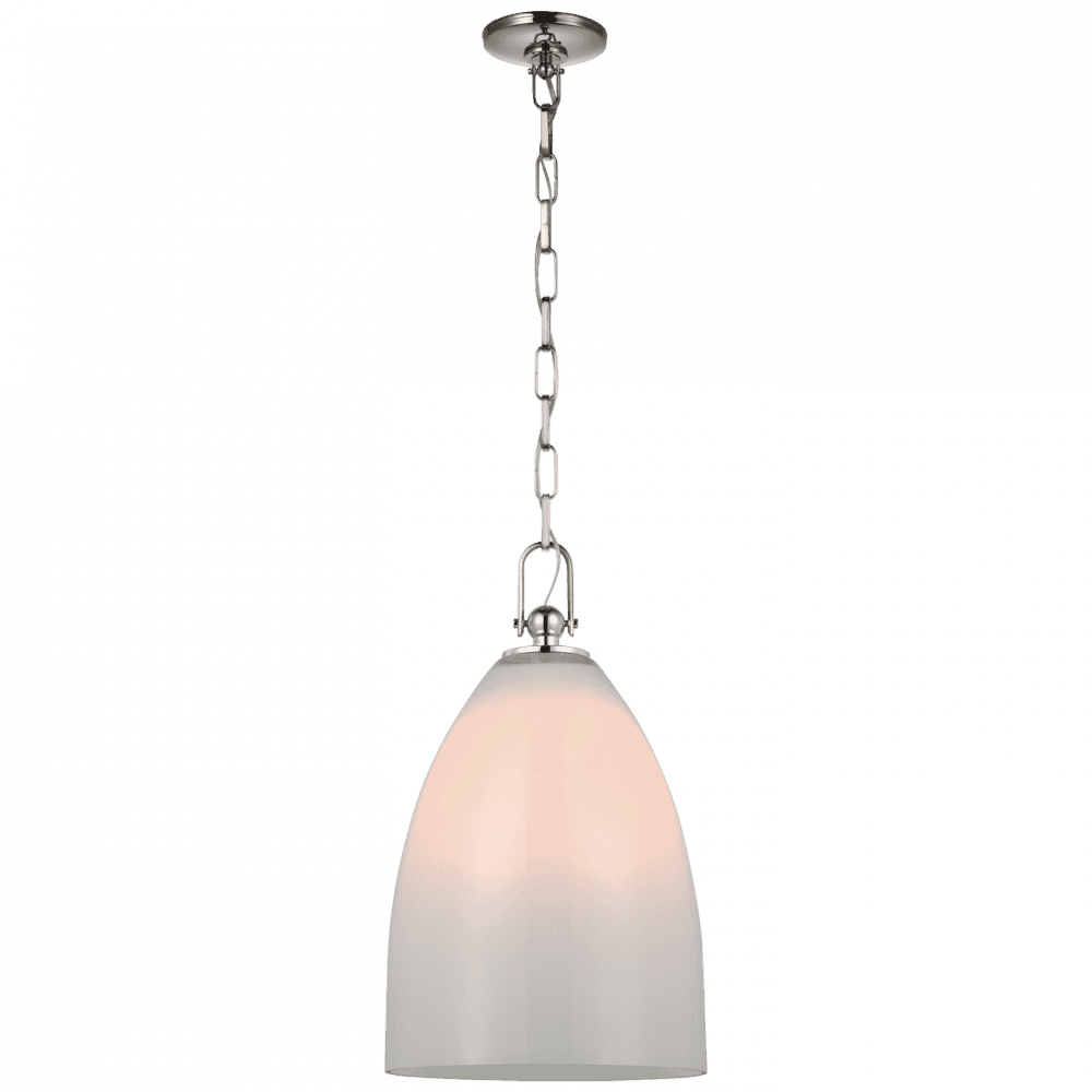 Visual Comfort Signature Andros Large Pendant Polished Nickel
