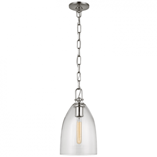 Visual Comfort Signature Andros Medium Pendant Polished Nickel