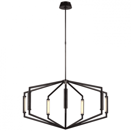Visual Comfort Signature Appareil Low Profile Chandelier Bronze