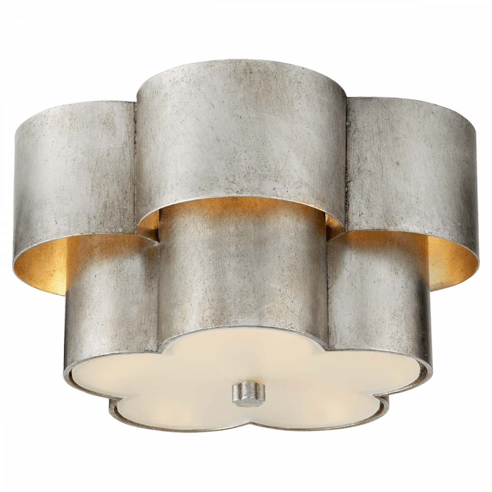 Visual Comfort Signature Arabelle Flush Mount Burnished Silver Leaf