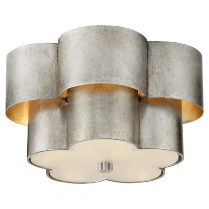 Visual Comfort Signature Arabelle Flush Mount Burnished Silver Leaf