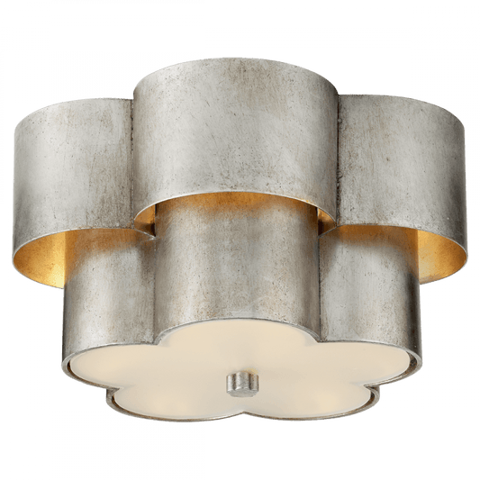Visual Comfort Signature Arabelle Flush Mount Burnished Silver Leaf