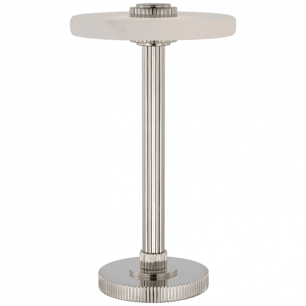 Visual Comfort Signature Aran 9 Polished Nickel and Alabaster