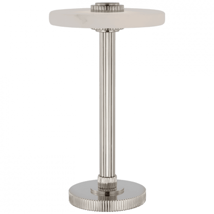 Visual Comfort Signature Aran 9 Polished Nickel and Alabaster