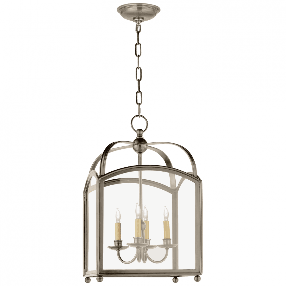 Visual Comfort Signature Arch Top Lantern Pendant Antique Nickel