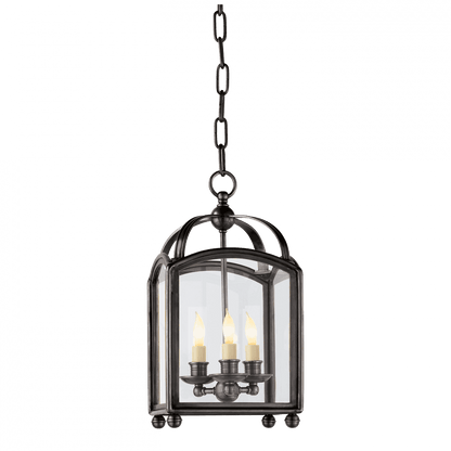 Visual Comfort Signature Arch Top Mini Lantern Pendant Bronze
