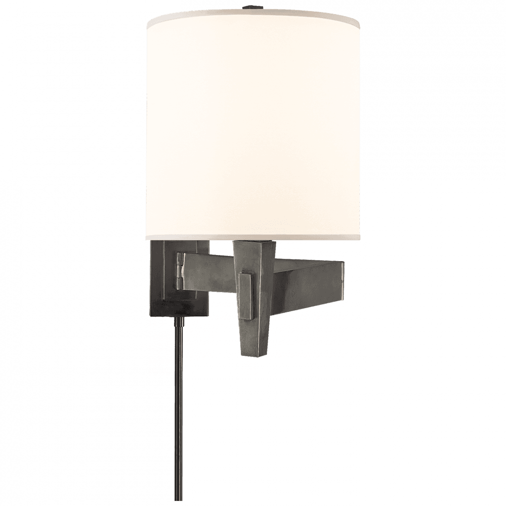 Visual Comfort Signature Architect's Swing Arm Wall Sconce With Plug Bronze