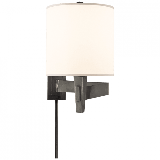 Visual Comfort Signature Architect's Swing Arm Wall Sconce With Plug Bronze