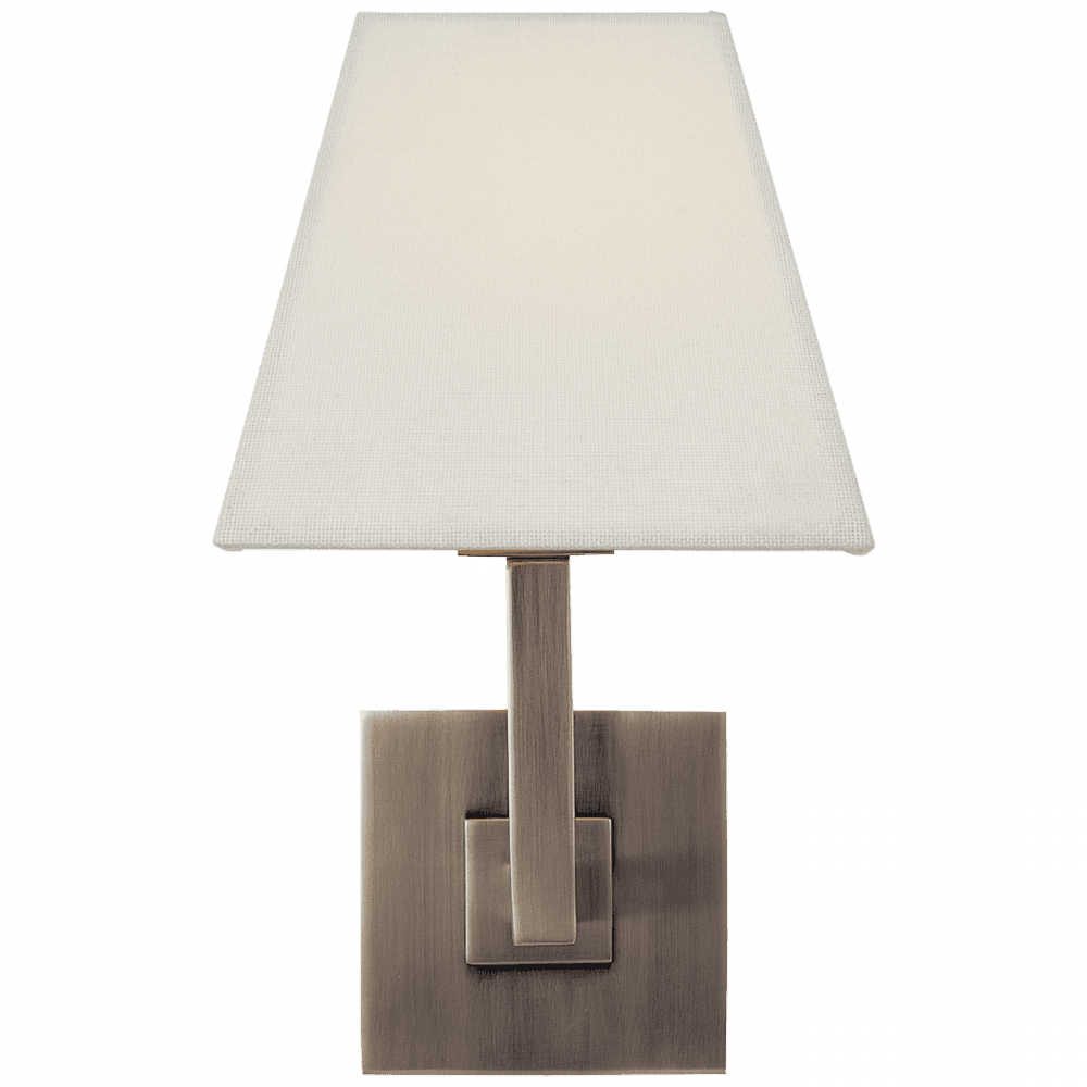 Visual Comfort Signature Architectural Wall Sconce Brushed Steel