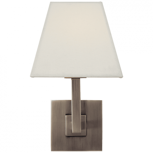 Visual Comfort Signature Architectural Wall Sconce Brushed Steel