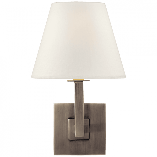 Visual Comfort Signature Architectural Wall Sconce Brushed Steel