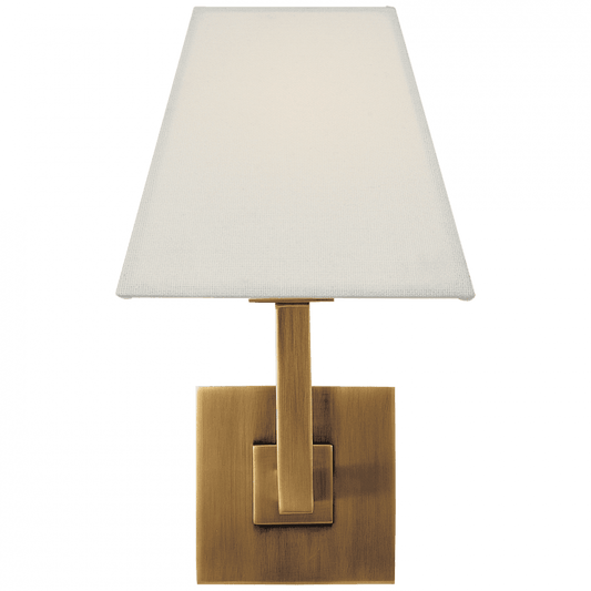 Visual Comfort Signature Architectural Wall Sconce Hand-Rubbed Antique Brass