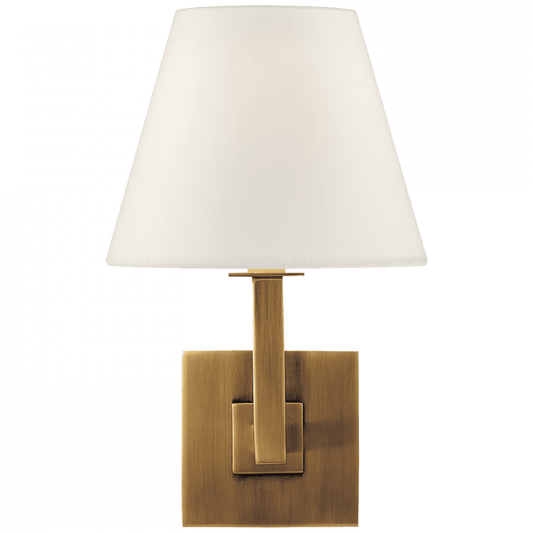 Visual Comfort Signature Architectural Wall Sconce Hand-Rubbed Antique Brass