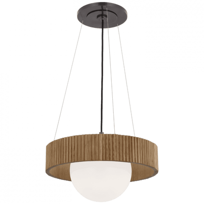 Arena 18 Ring and Globe Chandelier