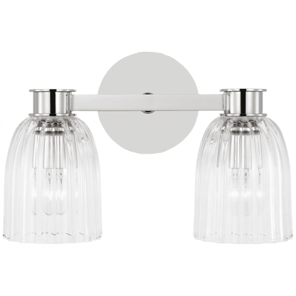 Visual Comfort Signature Asalea Double Wall Sconce Polished Nickel