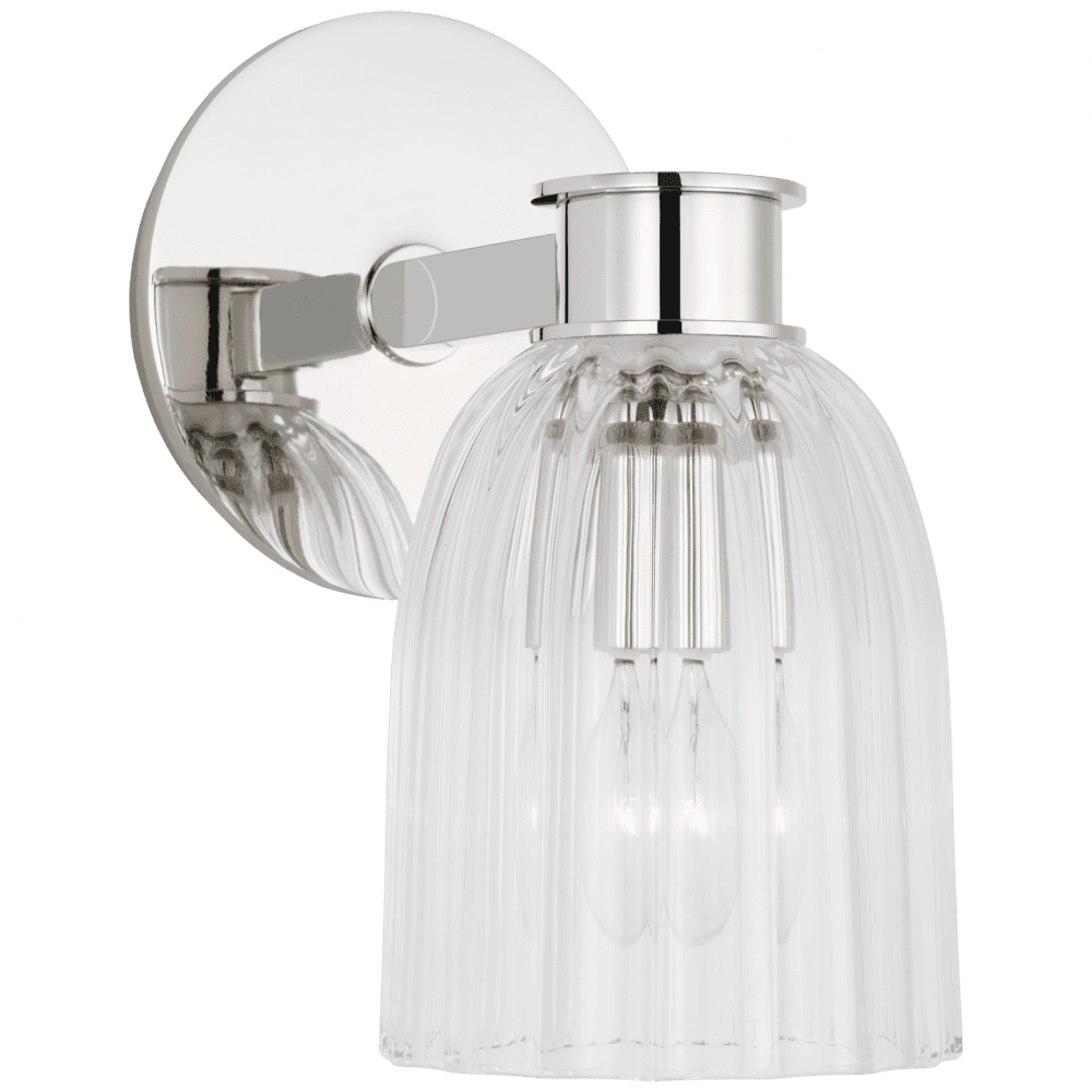 Visual Comfort Signature Asalea Single Wall Sconce Polished Nickel