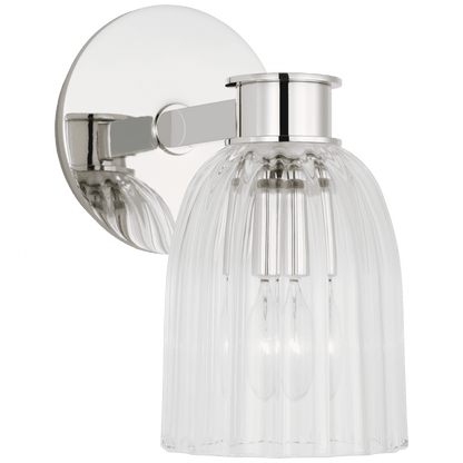 Visual Comfort Signature Asalea Single Wall Sconce Polished Nickel