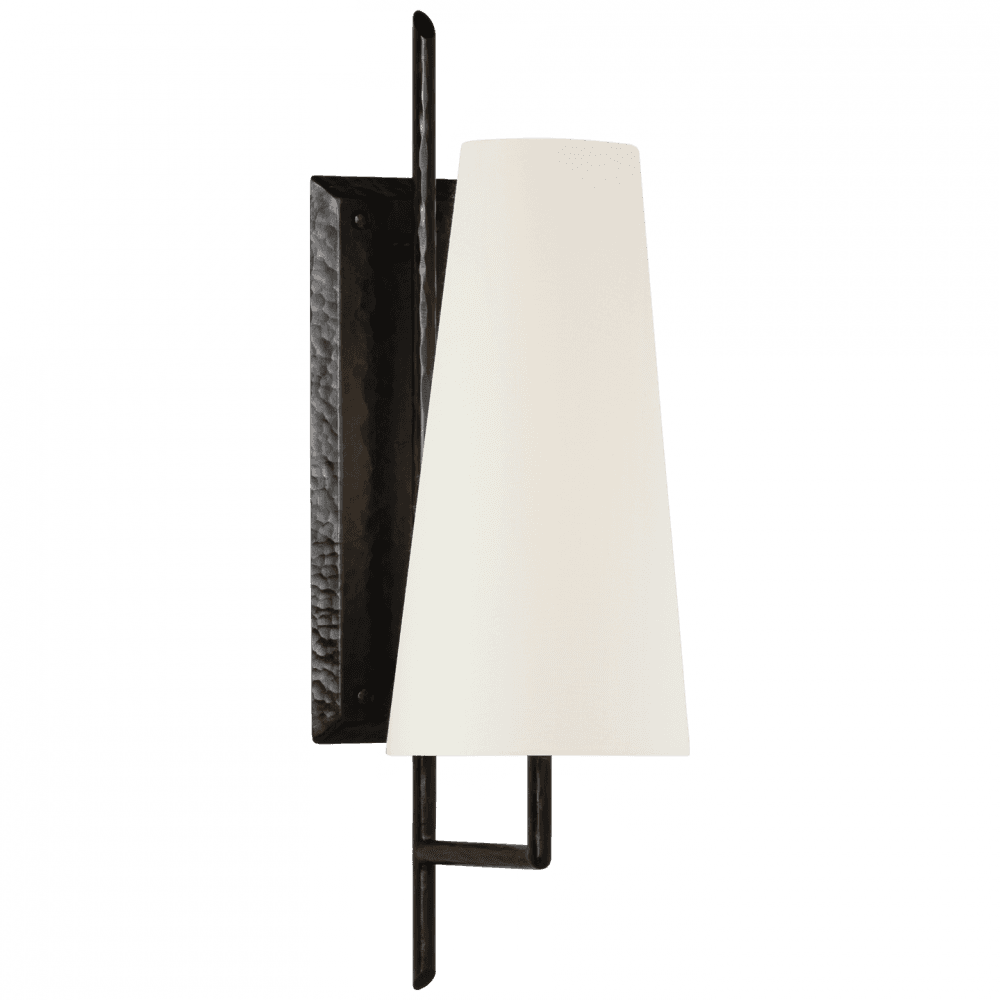Visual Comfort Signature Ashton Large Single Sculpted Wall Sconce Aged Iron